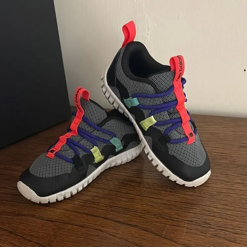 New Balance Kids' Colorful Gray Sneakers